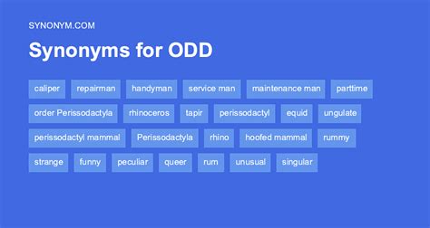 oddness synonym|another word for odd.